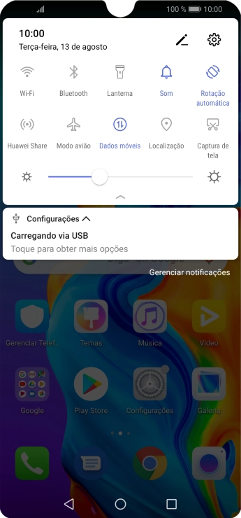 Pressione Dados móveis para ativar ou desativar a função. Pressione Dados móveis para ativar ou desativar a função.