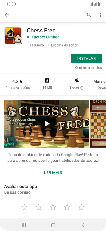 Pressione INSTALAR, e siga as indicações da tela para instalar o app. Pressione INSTALAR, e siga as indicações da tela para instalar o app.