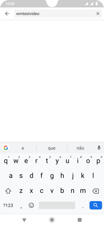 Digite a palavra de busca desejada, e pressione o ícone de busca. Digite a palavra de busca desejada, e pressione o ícone de busca.