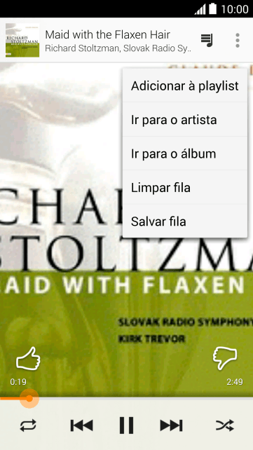 Pressione Adicionar à playlist. Pressione Adicionar à playlist.