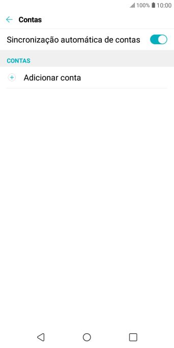 Pressione Adicionar conta. Pressione Adicionar conta.