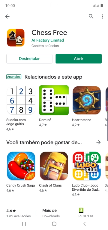 Pressione a tecla de início para finalizar e voltar à tela inicial. Pressione a tecla de início para finalizar e voltar à tela inicial.