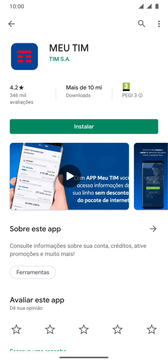 Pressione Instalar, e siga as indicações da tela para instalar o app. Pressione Instalar, e siga as indicações da tela para instalar o app.
