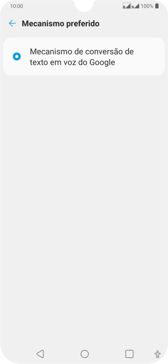 Pressione Mecanismo de conversão de texto em voz do Google. Pressione Mecanismo de conversão de texto em voz do Google.