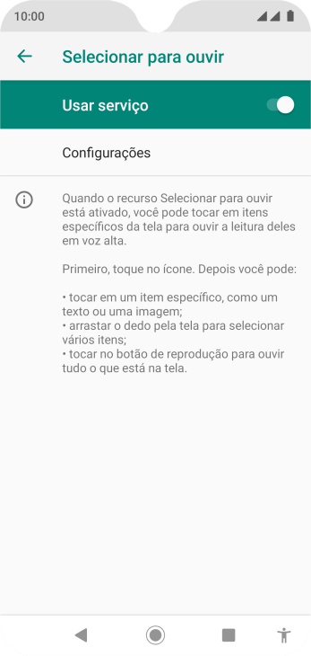 Pressione a tecla de voltar. Pressione a tecla de voltar.