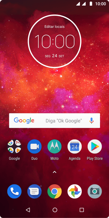 Deslize para cima na tela. Deslize para cima na tela.