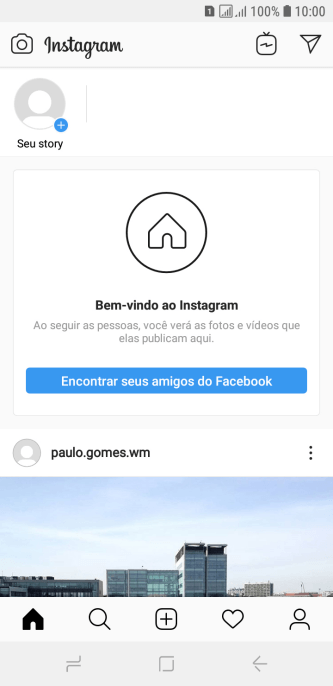 Pressione o ícone de busca. Pressione o ícone de busca.