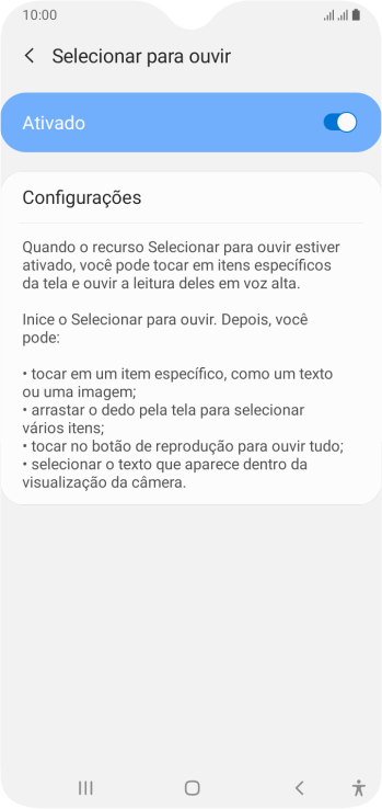 Pressione a tecla de voltar duas vezes. Pressione a tecla de voltar duas vezes.