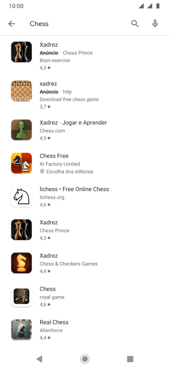 Pressione o app desejado. Pressione o app desejado.