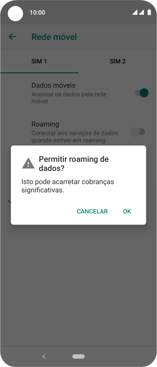 Se você quiser ativar a função, deve pressionar OK. Se você quiser ativar a função, deve pressionar OK.