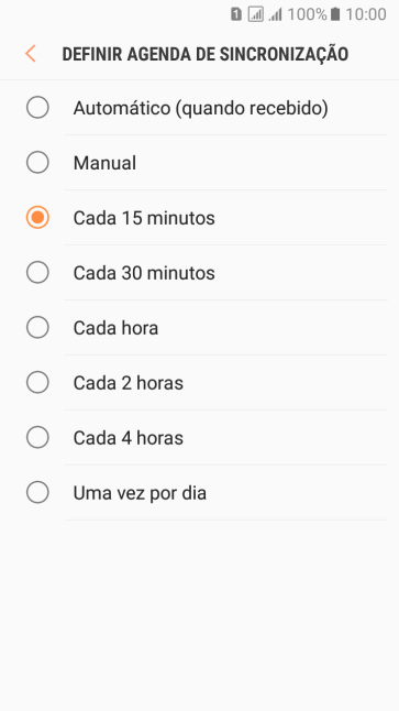 Pressione a configuração desejada. Pressione a configuração desejada.