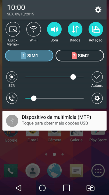 Pressione o ícone de configurações. Pressione o ícone de configurações.