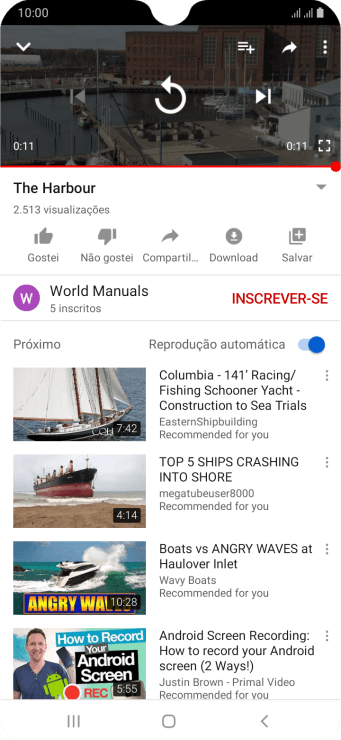 Pressione a tecla de início para finalizar e voltar à tela inicial. Pressione a tecla de início para finalizar e voltar à tela inicial.