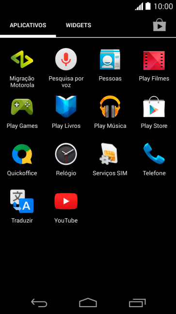 Pressione Play Store. Pressione Play Store.