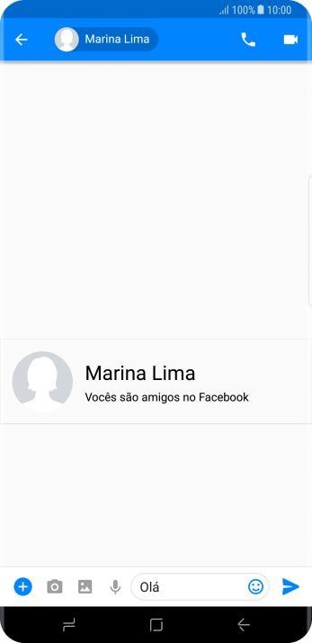 Pressione o ícone de enviar. Pressione o ícone de enviar.