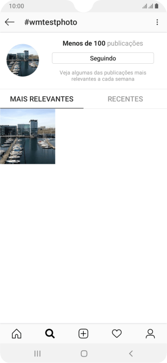 Pressione o ícone de novo post. Pressione o ícone de novo post.
