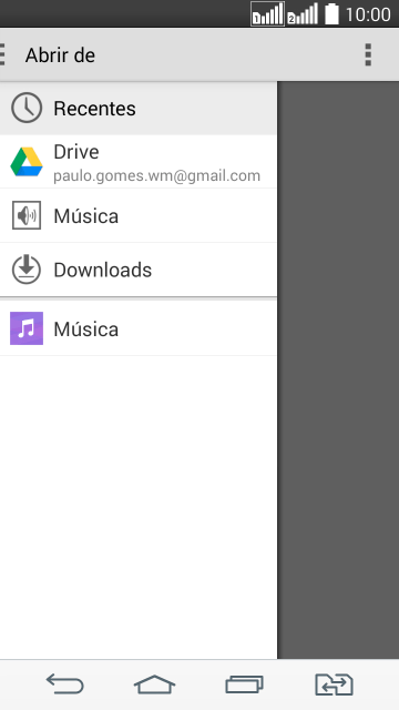 Pressione Música. Pressione Música.