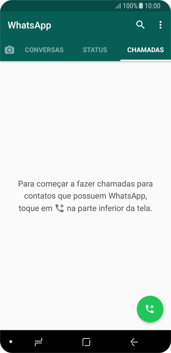 Pressione o ícone de chamada. Pressione o ícone de chamada.