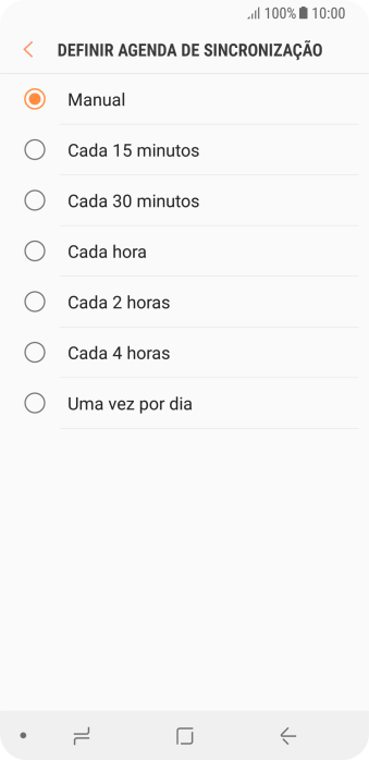 Pressione a configuração desejada. Pressione a configuração desejada.
