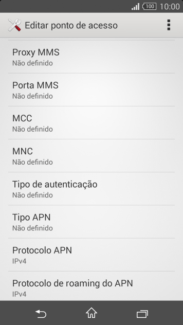 Pressione Proxy MMS. Pressione Proxy MMS.