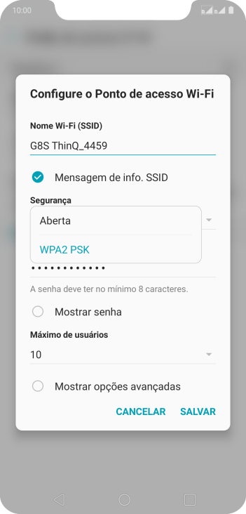 Pressione WPA2 PSK para proteger seu Roteador Wi-Fi com uma senha. Pressione WPA2 PSK para proteger seu Roteador Wi-Fi com uma senha.