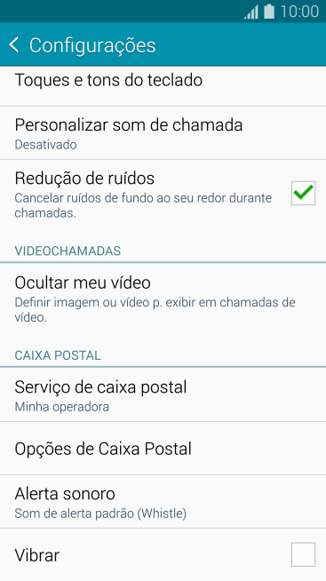 Pressione Opções de Caixa Postal. Pressione Opções de Caixa Postal.