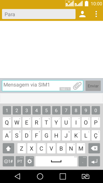 Abra uma nota, mensagem ou e-mail, para que o teclado fique visível na tela, e o celular pronto para a digitação. Abra uma nota, mensagem ou e-mail, para que o teclado fique visível na tela, e o celular pronto para a digitação.