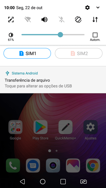 Pressione Transferência de arquivo. Pressione Transferência de arquivo.