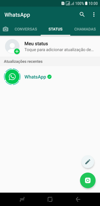 Pressione o ícone de câmera. Pressione o ícone de câmera.