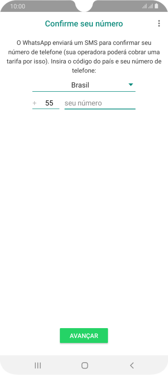 Pressione a lista suspensa. Pressione a lista suspensa.