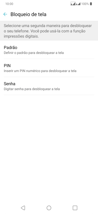 Pressione o código de bloqueio desejado, e siga as instruções da tela para criar um código extra. Pressione o código de bloqueio desejado, e siga as instruções da tela para criar um código extra.
