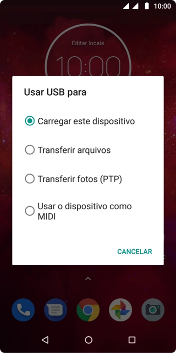 Pressione Transferir arquivos para ativar a função. Pressione Transferir arquivos para ativar a função.