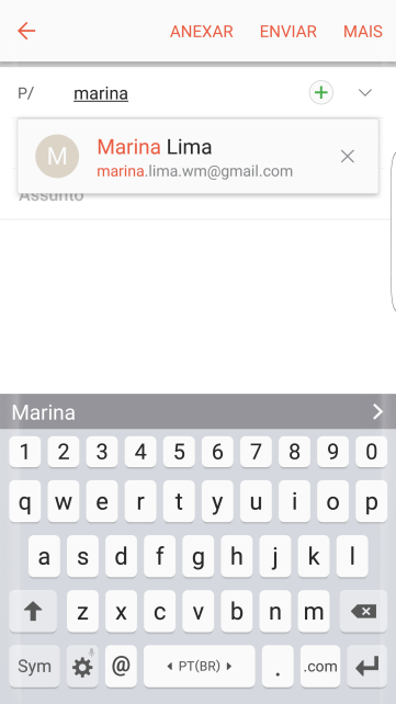 Pressione o contato desejado. Pressione o contato desejado.