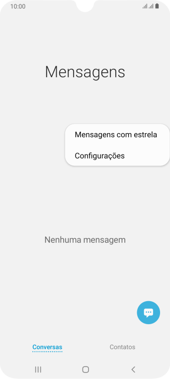 Pressione Configurações. Pressione Configurações.