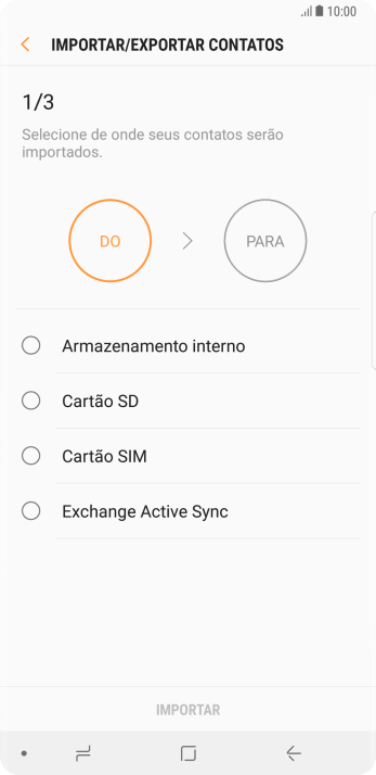 Pressione Cartão SIM. Pressione Cartão SIM.