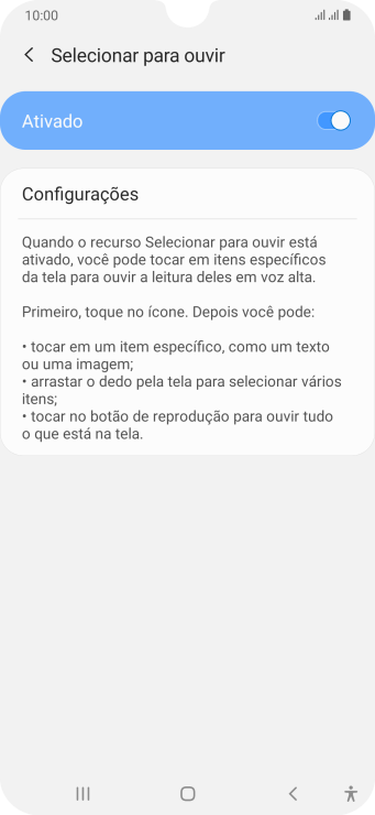 Pressione a tecla de voltar duas vezes. Pressione a tecla de voltar duas vezes.