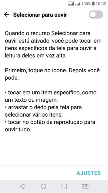 Pressione o indicador ao lado de Pressione o indicador ao lado de