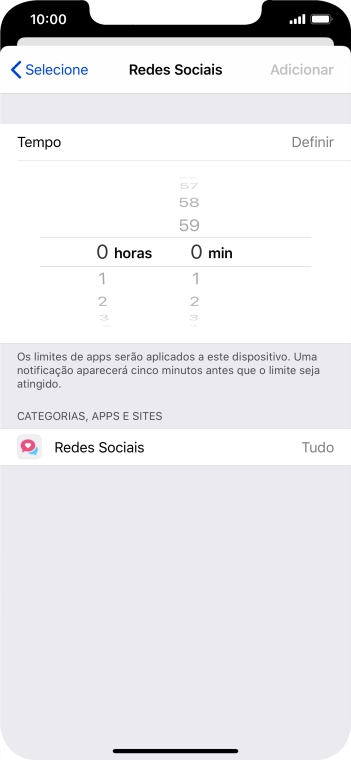 Como configurar o limite desejado para o uso da categoria escolhida. Como configurar o limite desejado para o uso da categoria escolhida.