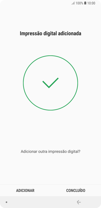 Pressione CONCLUÍDO. Pressione CONCLUÍDO.