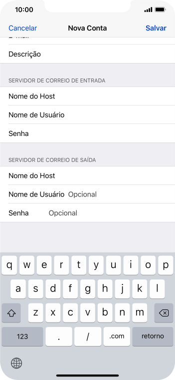 Pressione Nome de Usuário, e digite seu nome de usuário do servidor de saída de e-mail do seu mail- provedor. Pressione Nome de Usuário, e digite seu nome de usuário do servidor de saída de e-mail do seu mail- provedor.