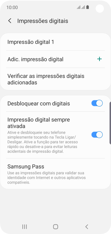 Pressione duas vezes a tecla de voltar. Pressione duas vezes a tecla de voltar.