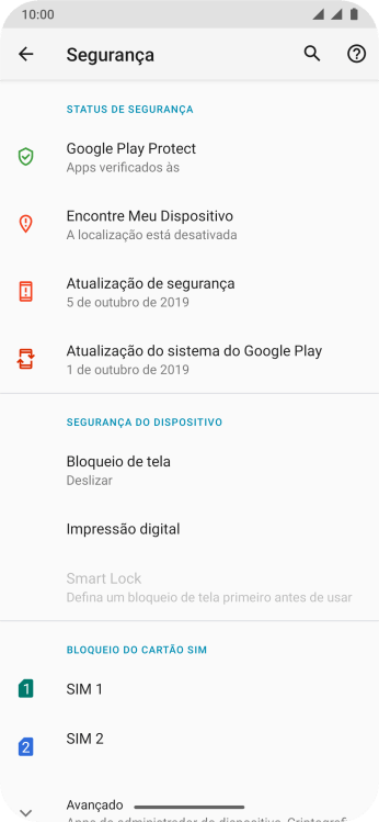 Pressione Impressão digital. Pressione Impressão digital.