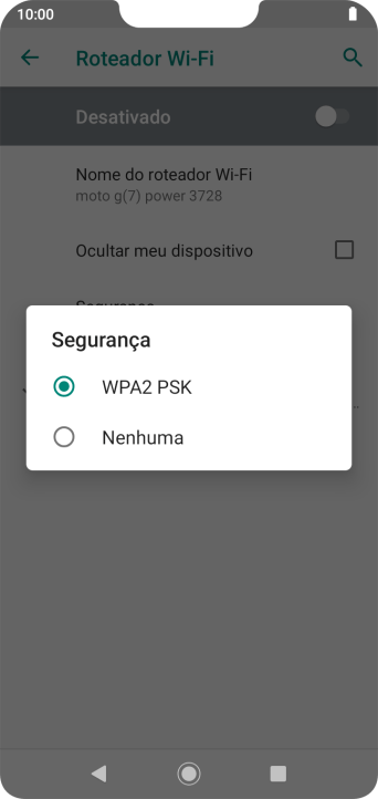 Pressione WPA2 PSK para proteger seu Roteador Wi-Fi com uma senha. Pressione WPA2 PSK para proteger seu Roteador Wi-Fi com uma senha.