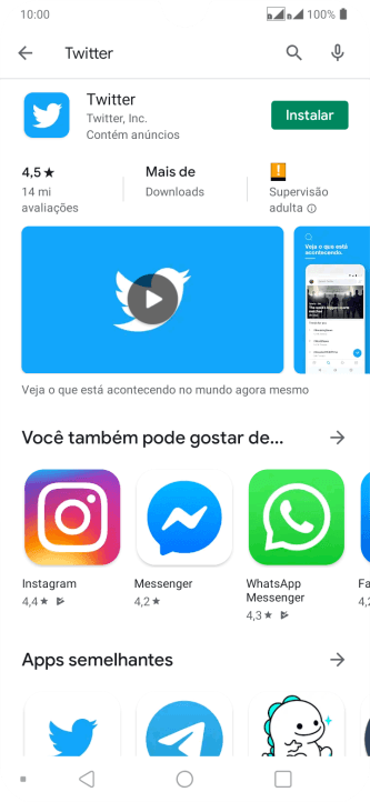 Pressione Twitter. Pressione Twitter.