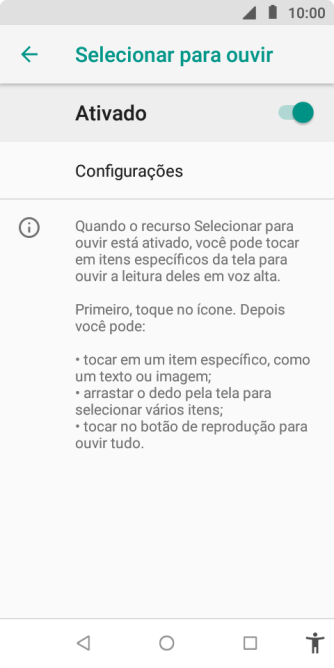 Pressione a tecla de voltar. Pressione a tecla de voltar.