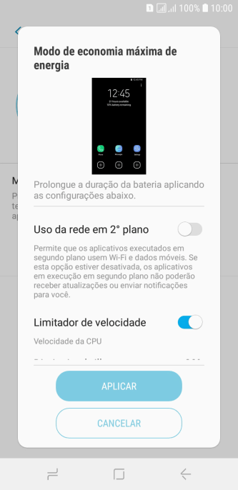 Pressione APLICAR para ativar a função. Pressione APLICAR para ativar a função.
