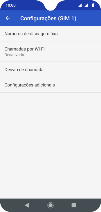 Pressione Configurações adicionais. Pressione Configurações adicionais.