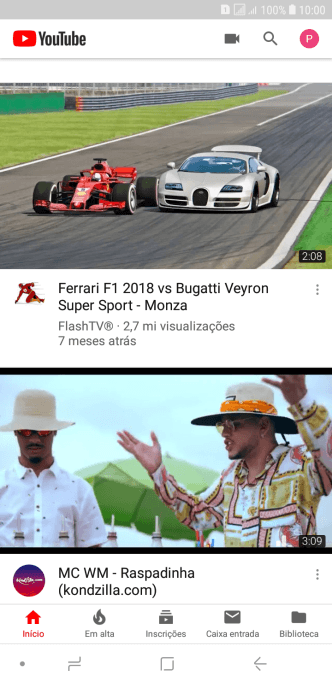 Pressione o ícone de fazer upload. Pressione o ícone de fazer upload.
