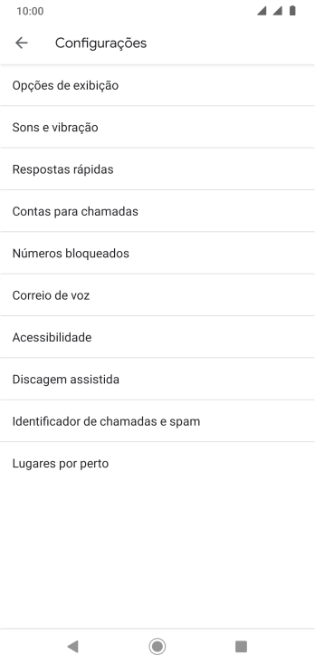 Pressione Contas para chamadas. Pressione Contas para chamadas.