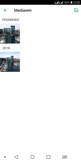 Pressione a foto ou o vídeo desejado. Pressione a foto ou o vídeo desejado.